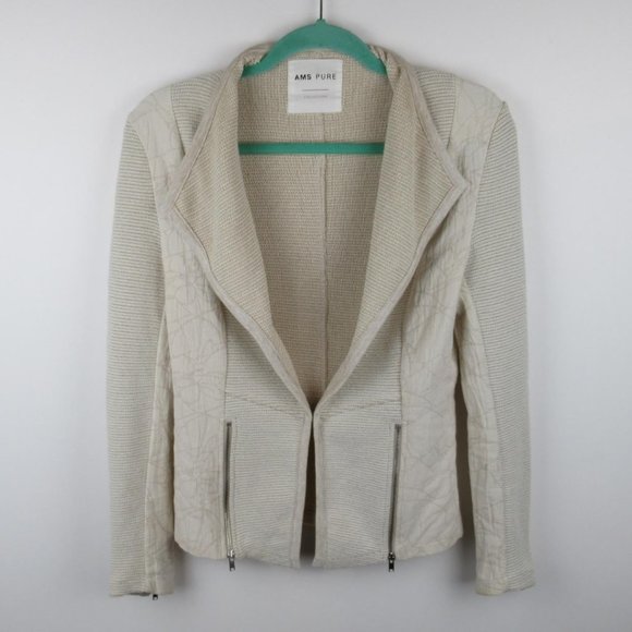 AMS Pure Collection Knit Jacket Zippers sz 6 - Picture 1 of 10